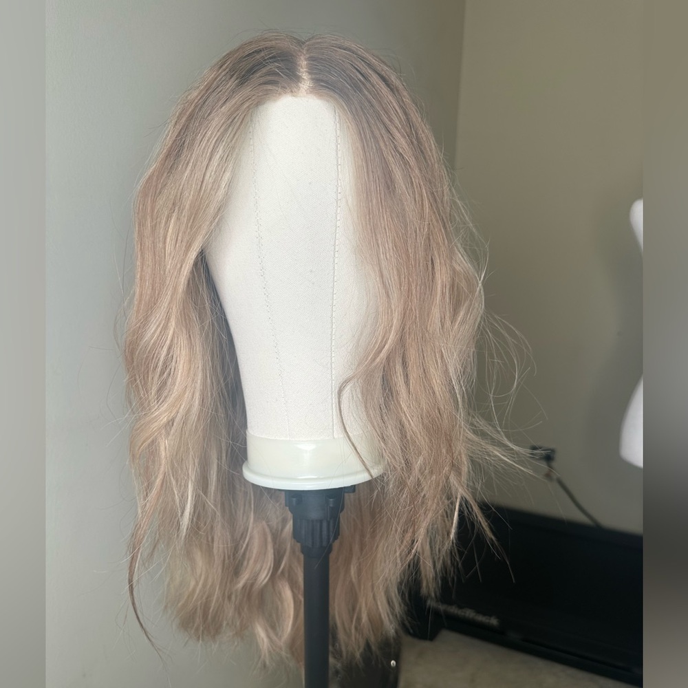 wig …European hair silky smooth Blonde Wig size S